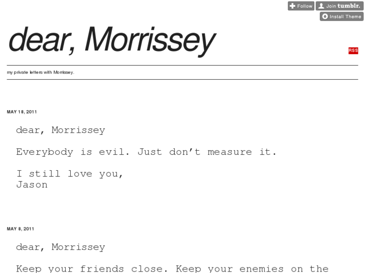 www.dearmorrissey.com