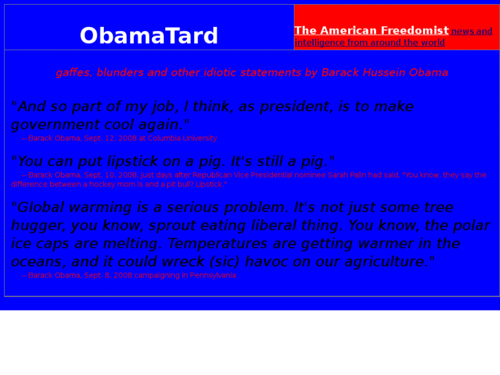 www.obamatard.com