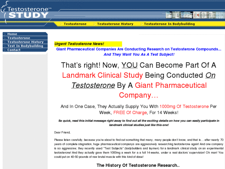 www.testosteroneclinicalstudy.com