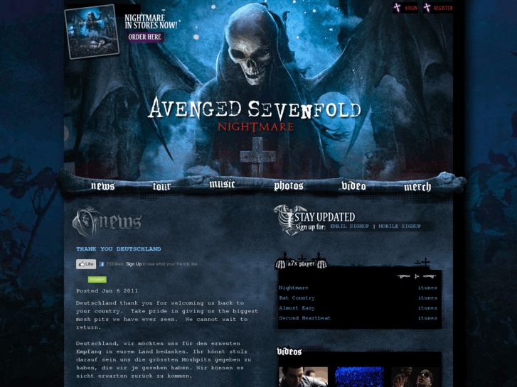 www.avengedsevenfold.com