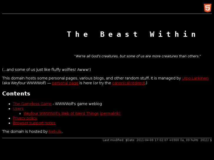 www.beastwithin.org