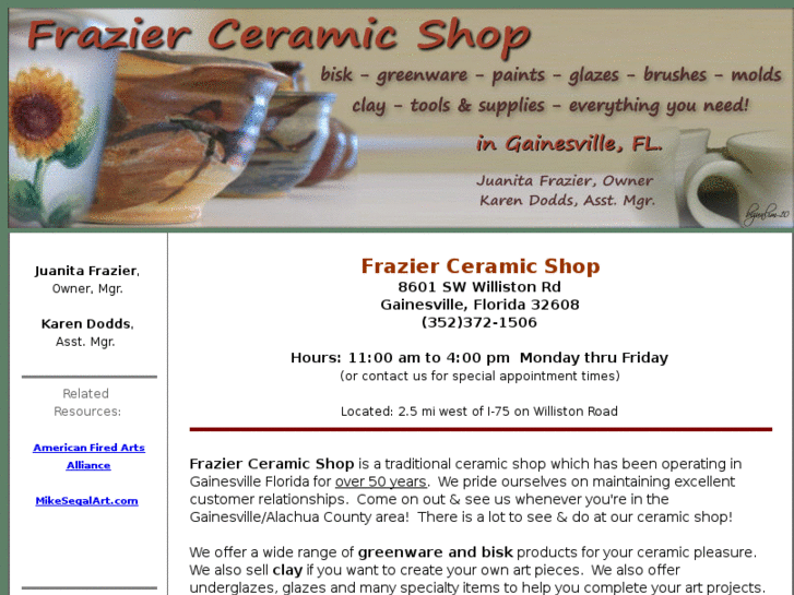 www.frazierceramicshop.com