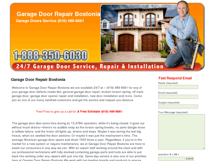 www.garagedoorrepairbostonia.com