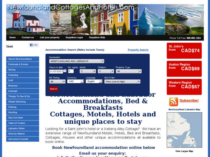 www.newfoundlandcottagesandhotels.com