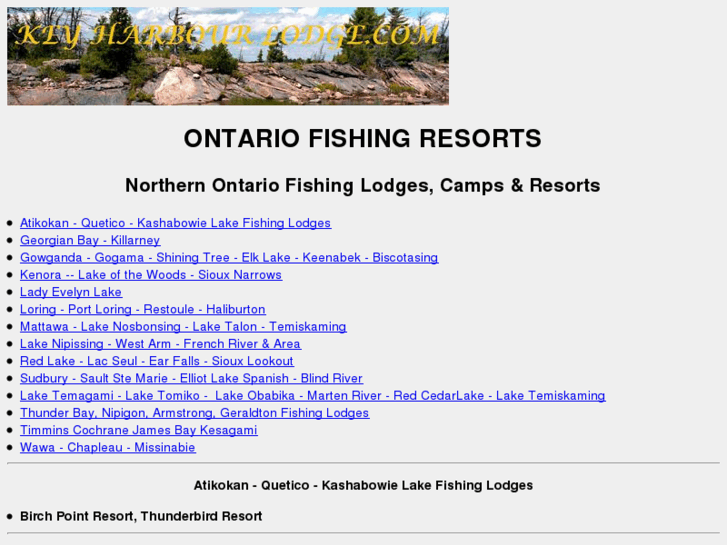 www.ontariofishingresorts.info