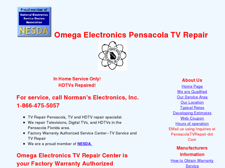 www.pensacolatvrepair.com