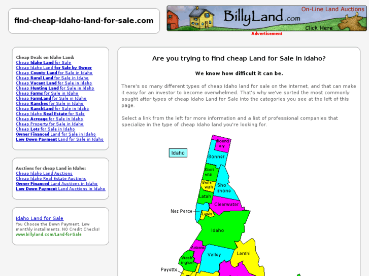 www.find-cheap-idaho-land-for-sale.com