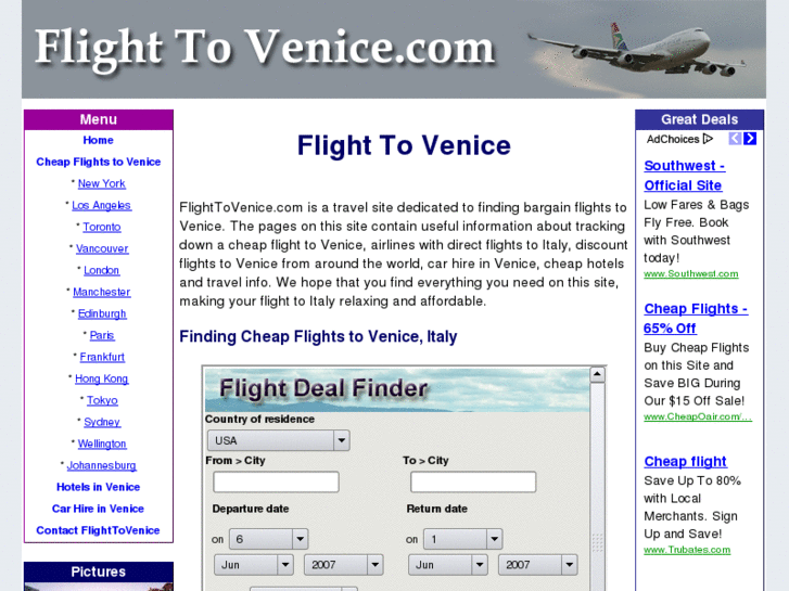 www.flighttovenice.com