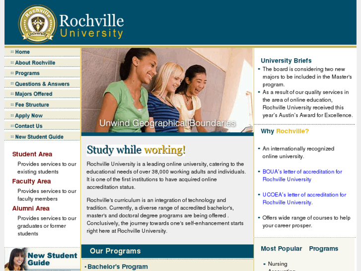 www.rochvilleuniversity.org