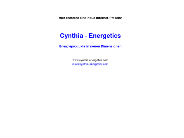 www.cynthia-energetics.com