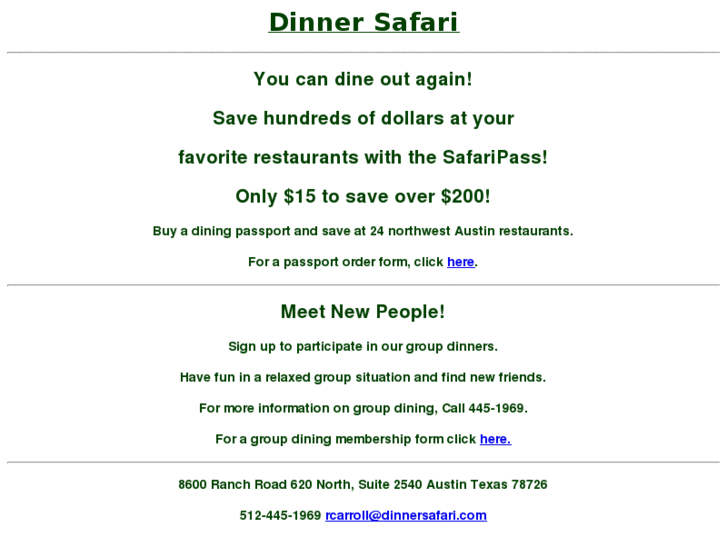 www.dinnersafari.com