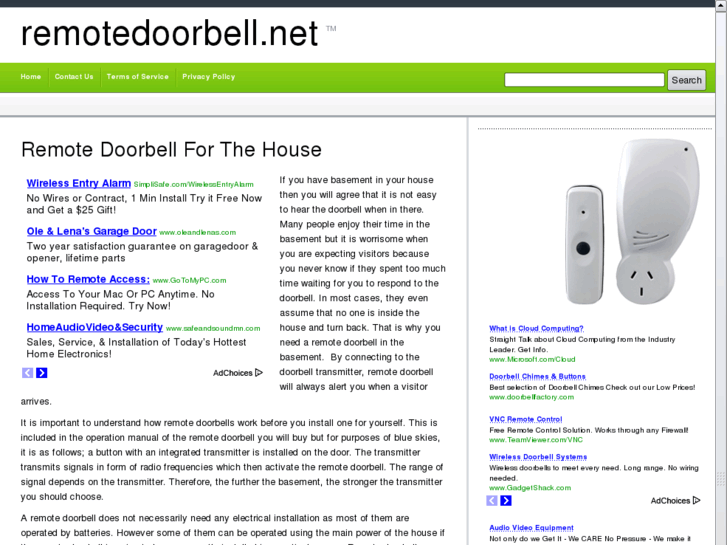 www.remotedoorbell.net