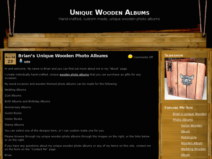 www.uniquewoodenalbums.com