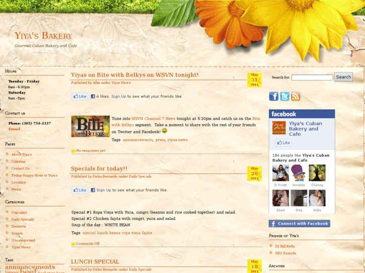 www.yiyasbakery.com