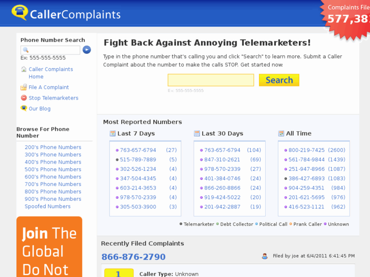 www.callercomplaints.com