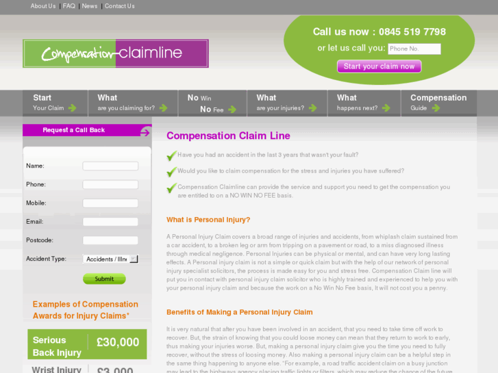 www.compensationclaimline.co.uk