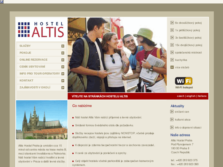 www.hostelaltis.cz