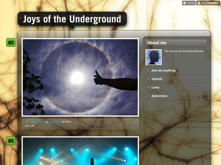 www.joysoftheunderground.com