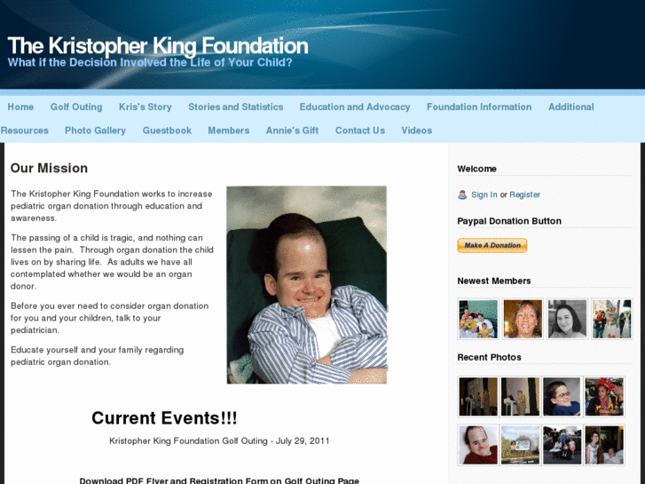 www.kristopherkingfoundation.com