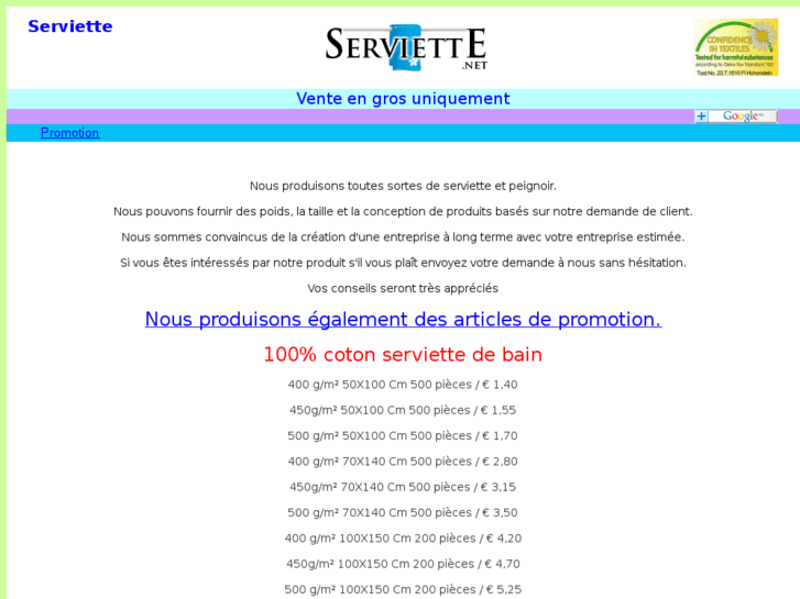 www.serviette.net