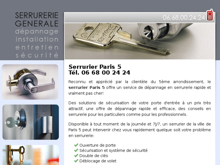 www.serrurier75005.info