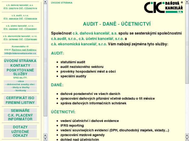 www.ckdanovakancelar.cz