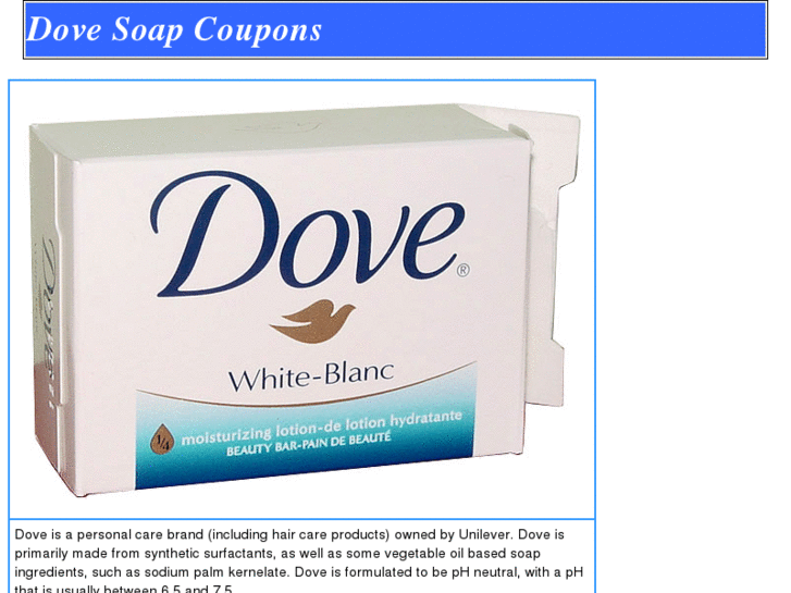 www.dovesoapcoupons.com