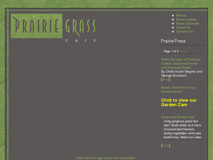 www.prairiegrasscafe.com