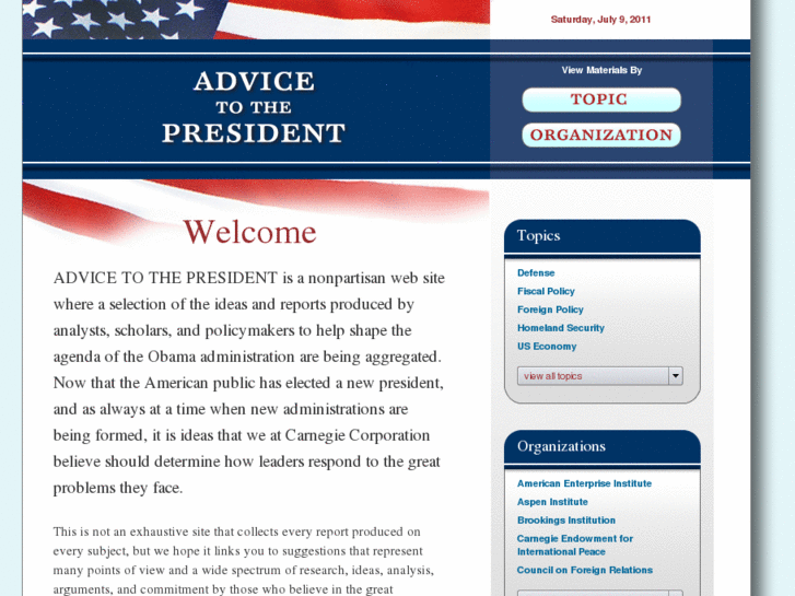 www.advicetothepresident.org