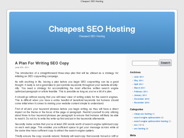 www.cheapestseohosting.com