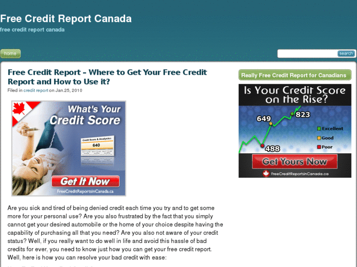 www.free-credit-report-canada.com