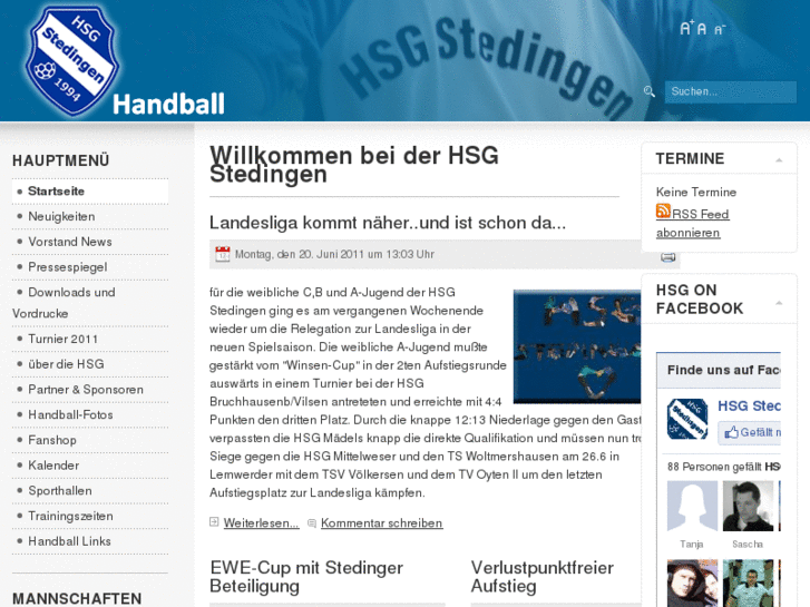 www.hsgstedingen.de