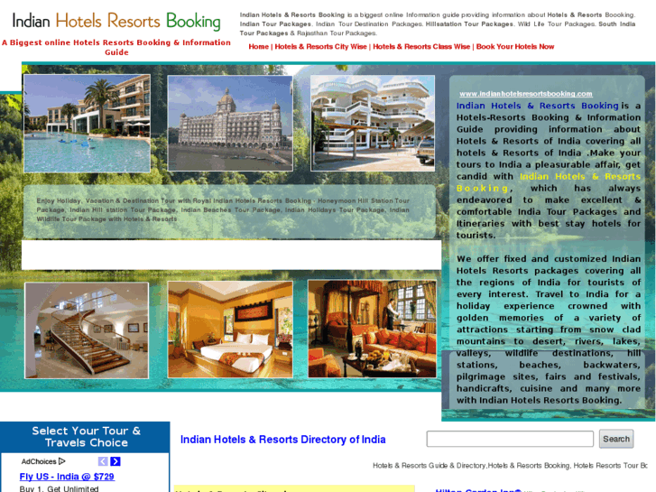 www.indianhotelsresortsbooking.com