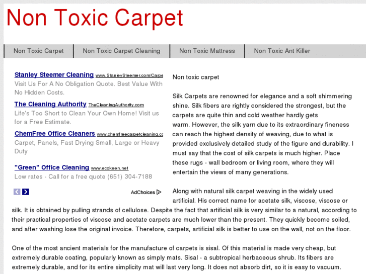 www.nontoxiccarpet.com