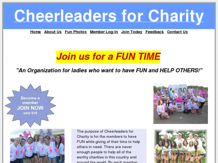 www.cheerleadersforcharity.org