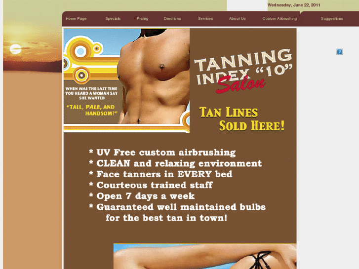 www.tanningindex10.net