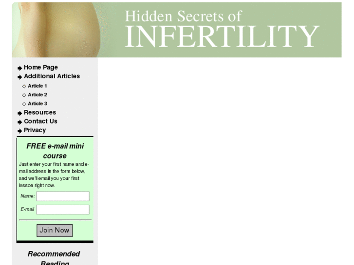 www.infertilitysecrets.info