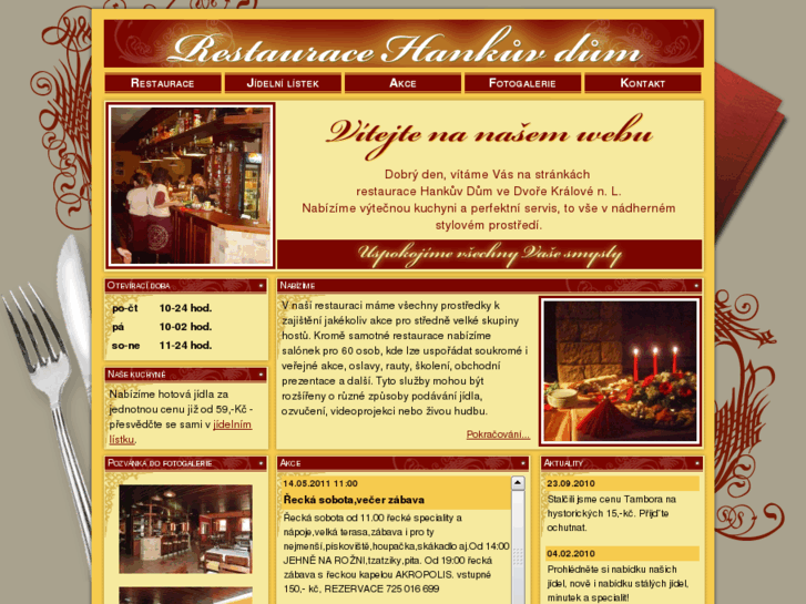 www.restauracehankuvdum.cz