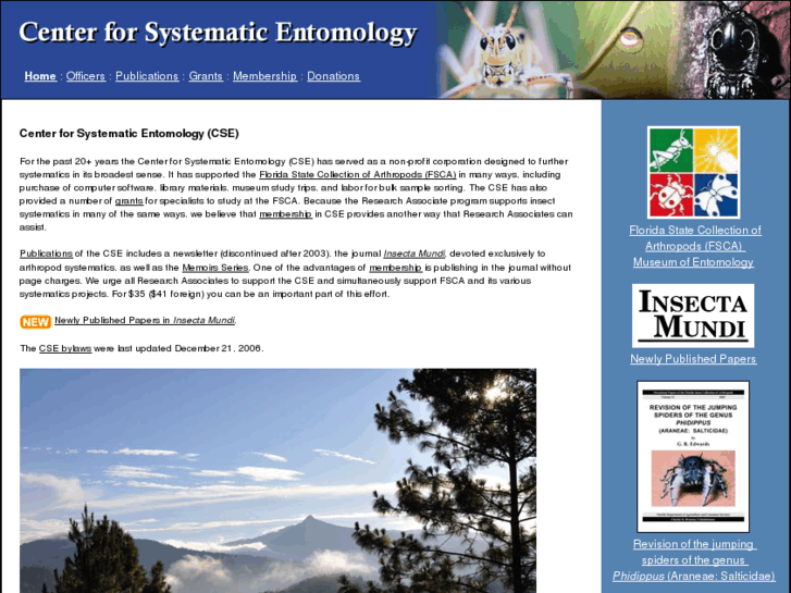 www.centerforsystematicentomology.org