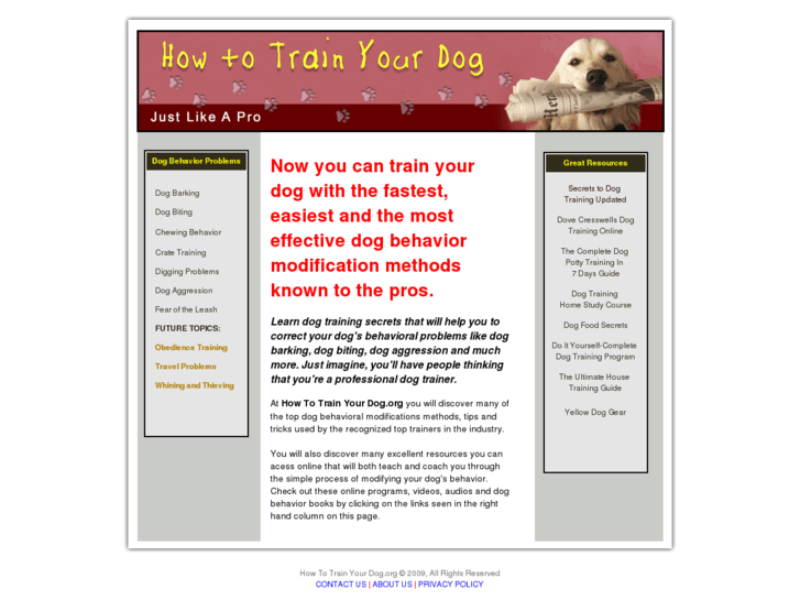 www.howtotrainyourdog.org