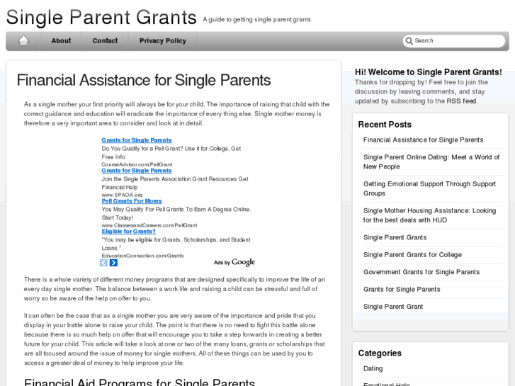 www.singleparentgrants.org