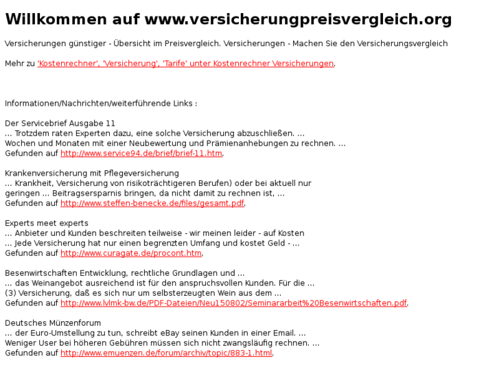 www.versicherungpreisvergleich.org