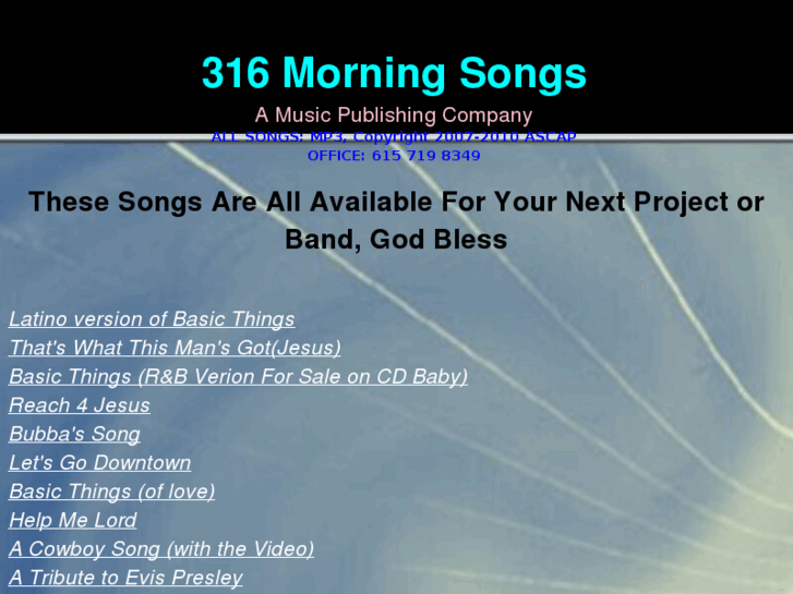 www.316morningsongs.com