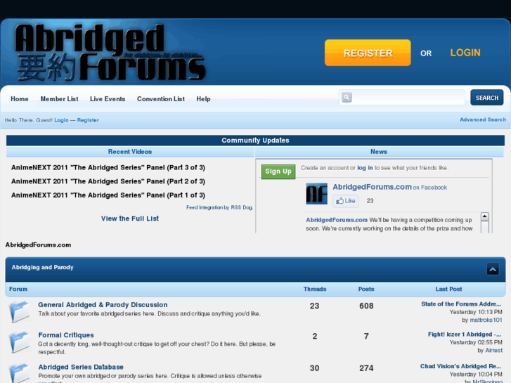 www.abridgedforums.com