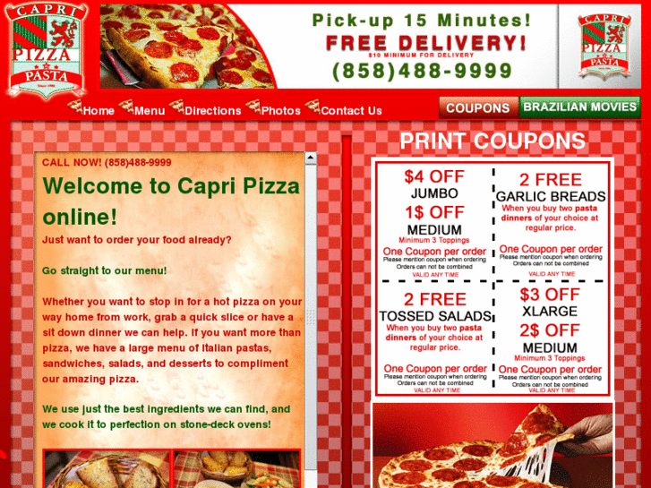 www.capripizzasandiego.com