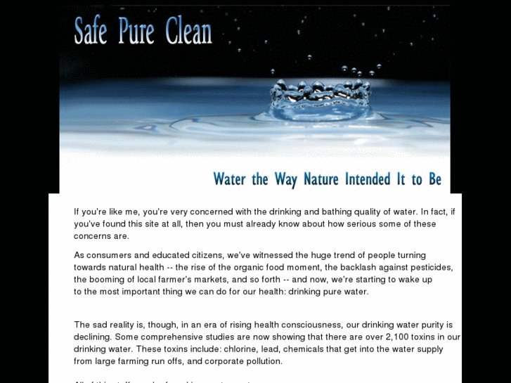 www.filtered-and-safe-water.com