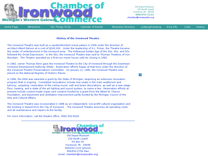 www.ironwoodtheater.com