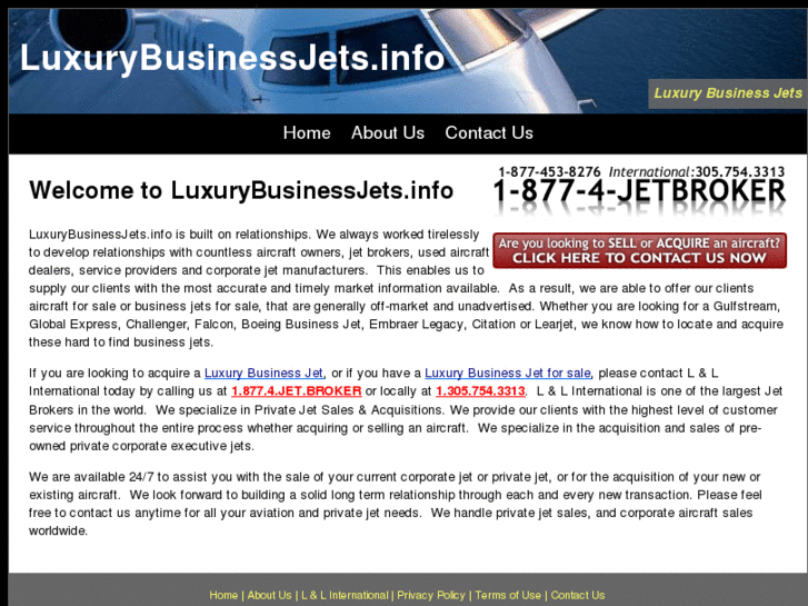 www.luxurybusinessjets.info