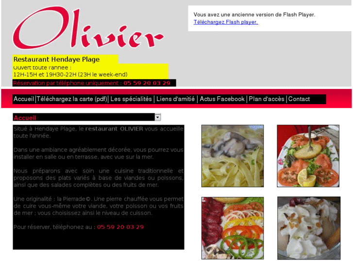 www.restaurant-olivier-hendaye.com