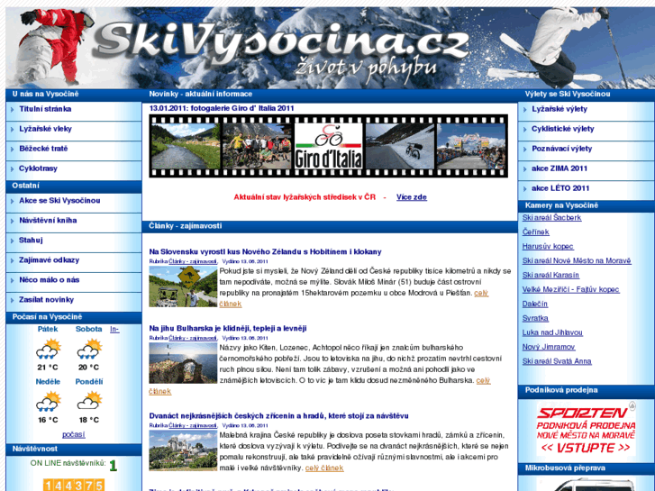 www.skivysocina.cz